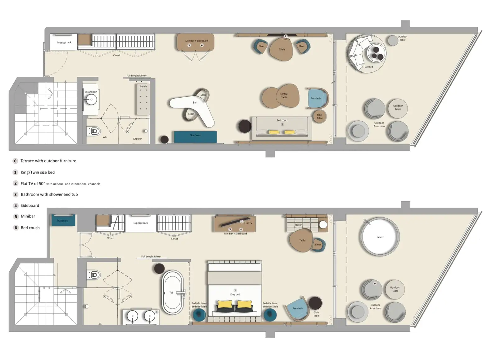 Grand Palladium Costa Mujeres Resort & Spa_Plano habitación Loft Suite